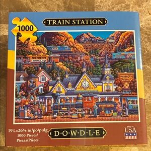Dowdle Train Station Jigsaw Puzzle 1000 pieces includes poster